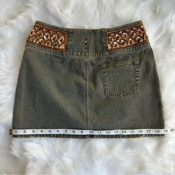 NWT Vintage Express Denim Mini Skirt - Picture 9 of 13